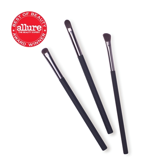🔴 LARUCE Makeup Brush Trio - Editor Eyeshadow & Concealer Brushes Set - Picture 1 of 2